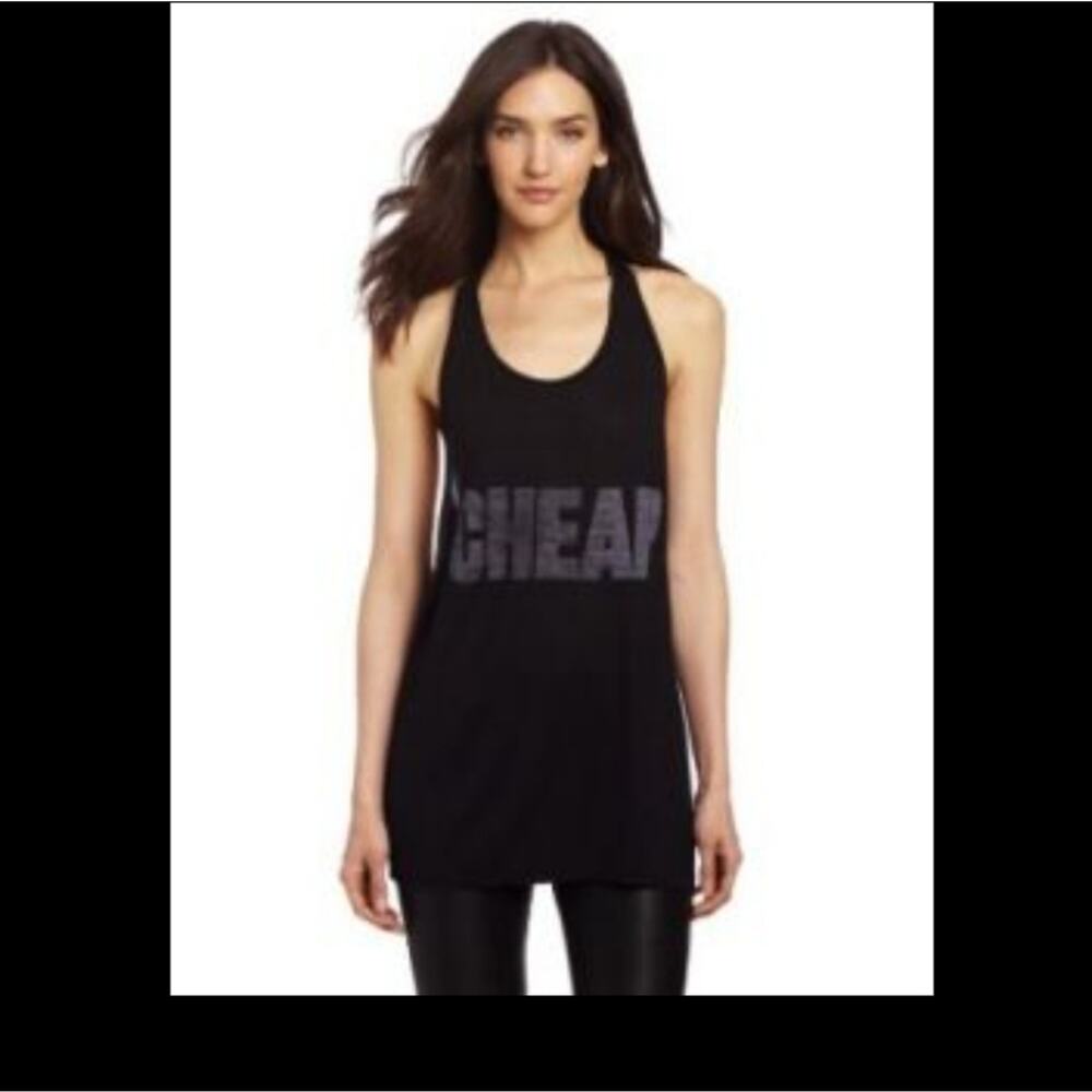 Cheap Monday  Black Oversized Shamika Tank size Small